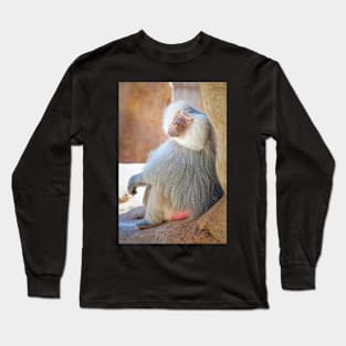 Portrait of a Baboon Long Sleeve T-Shirt